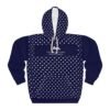 13595977802392816862_2048.jpeg Navy Polka Dot Hoodie — "I Am. Created by the Creator, worn by the Creation" Minimal Pullover