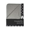 I Am. Polka Dot Sherpa Blanket — "Created by the Creator, worn by Creation" Inspirational Throw