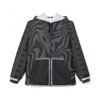 15072982641467749639_2048.jpeg ASAP Metallic Logo Windbreaker Jacket — Black Swirl AOP Hooded Shell
