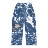Butterfly Marble Pajama Pants — Men's Blue Relaxed Lounge Pants