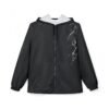 Broken Glass Windbreaker Jacket — "Fractured-Not Broken" Black Shattered Mirror Shell