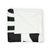 ASAP! Chrome Text Zebra Stripe Blanket — Soft Polyester Cozy Throw