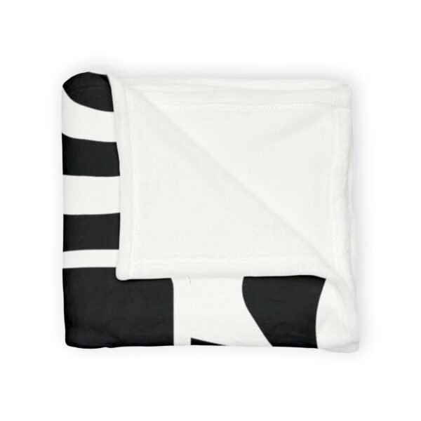 ASAP! Chrome Text Zebra Stripe Blanket — Soft Polyester Cozy Throw