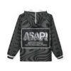 15849765419955340942_2048.jpeg ASAP Metallic Logo Windbreaker Jacket — Black Swirl AOP Hooded Shell