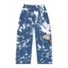 Butterfly Marble Pajama Pants — Men's Blue Relaxed Lounge Pants