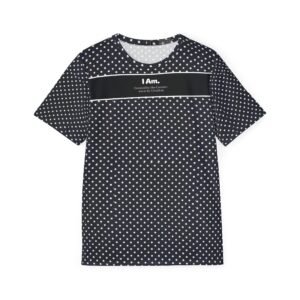 Men's Polka Dot Sports Jersey — 'I Am.' Motivational Athletic Tee