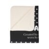 I Am. Polka Dot Sherpa Blanket — "Created by the Creator, worn by Creation" Inspirational Throw