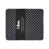 I Am. Polka Dot Sherpa Blanket — "Created by the Creator, worn by Creation" Inspirational Throw