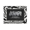 ASAP! Chrome Text Zebra Stripe Blanket — Soft Polyester Cozy Throw