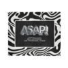 ASAP! Chrome Text Zebra Stripe Blanket — Soft Polyester Cozy Throw