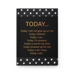 TODAY Affirmations Hardcover Journal — Lined Inspirational Notebook