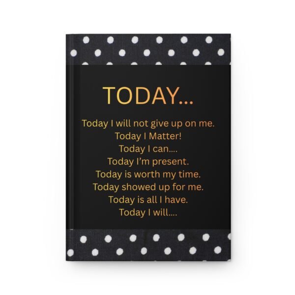 TODAY Affirmations Hardcover Journal — Lined Inspirational Notebook