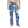 Butterfly Marble Pajama Pants — Men's Blue Relaxed Lounge Pants