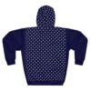 7042078419980541453_2048.jpeg Navy Polka Dot Hoodie — "I Am. Created by the Creator, worn by the Creation" Minimal Pullover