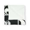 ASAP! Chrome Text Zebra Stripe Blanket — Soft Polyester Cozy Throw