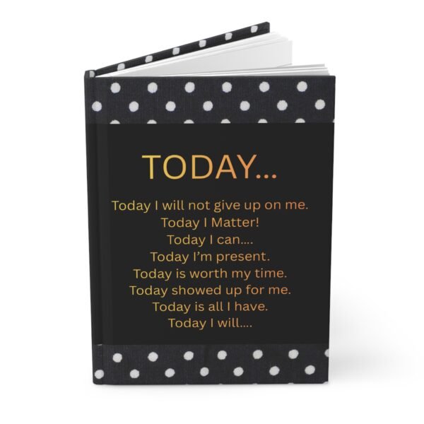 TODAY Affirmations Hardcover Journal — Lined Inspirational Notebook