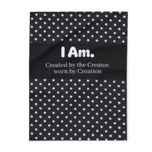 I Am. Created by the Creator Fleece Blanket — Polka Dot Inspirational Throw. Created by The Creator