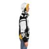 Bee Cool Distressed Graphic Zip-Up Hoodie