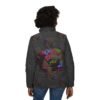Women’s Floral Portrait Puffer Jacket — "Brown Skinned Girls Beautiful"