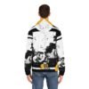 Bee Cool Distressed Graphic Zip-Up Hoodie
