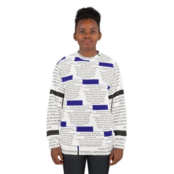 'I Am Everything' Text-Block All-Over Print Sweatshirt