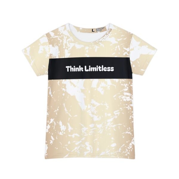 6121243600091911716_2048.jpeg Think Limitless Marble Beige Motivational Women's Shirt