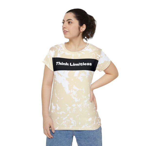 6457884728739140673_2048.jpeg Think Limitless Marble Beige Motivational Women's Shirt
