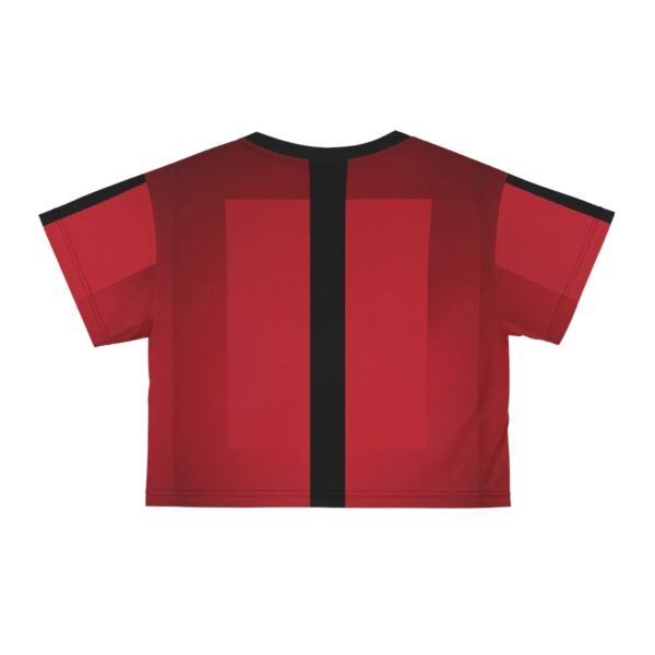 Breakdance Silhouette Crop Tee — Red Street Dance Graphic